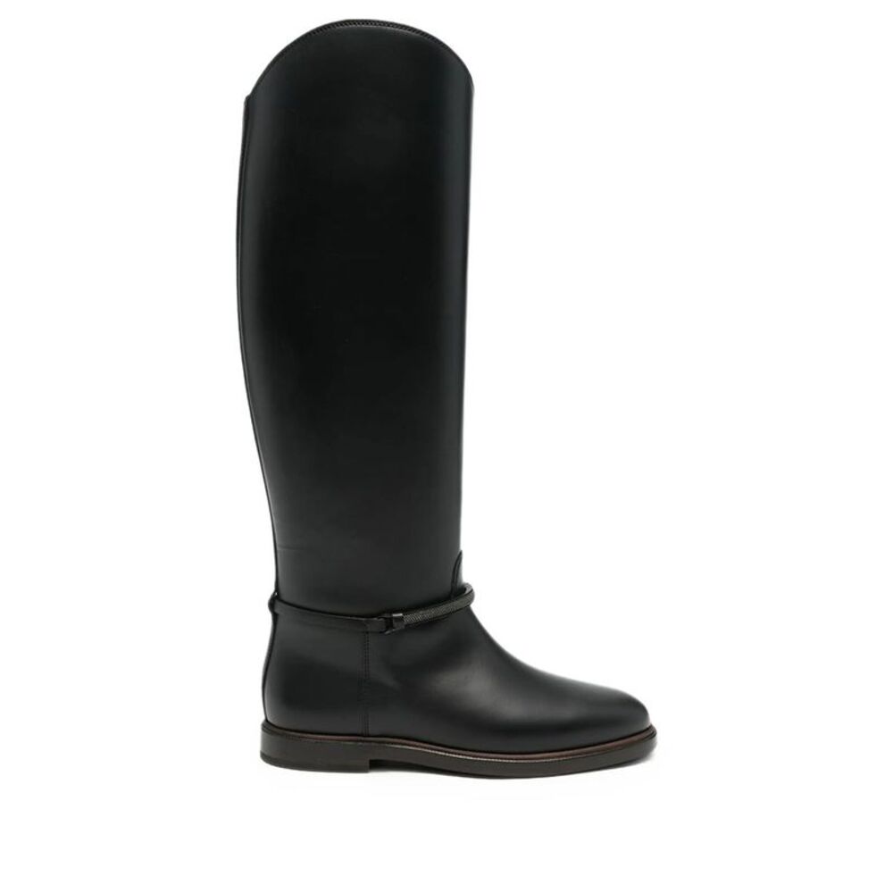 Brunello Cucinelli Women Stivali In Pelle Con Monile